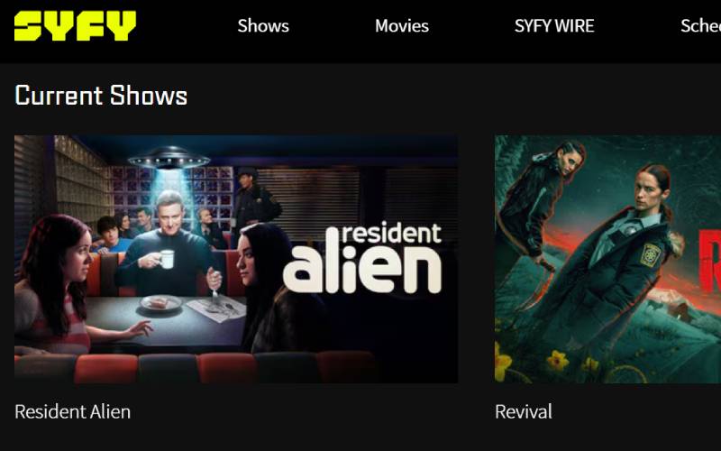 SyFy Shows and Movies