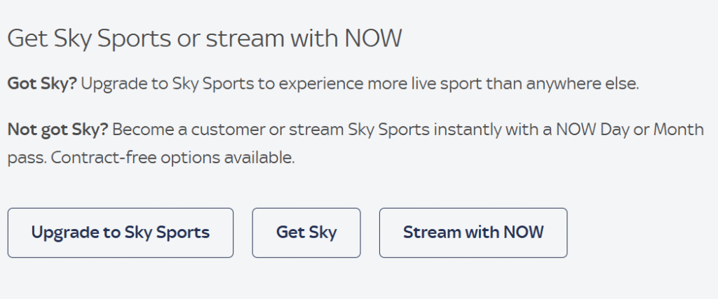 Sky Sports Subscription