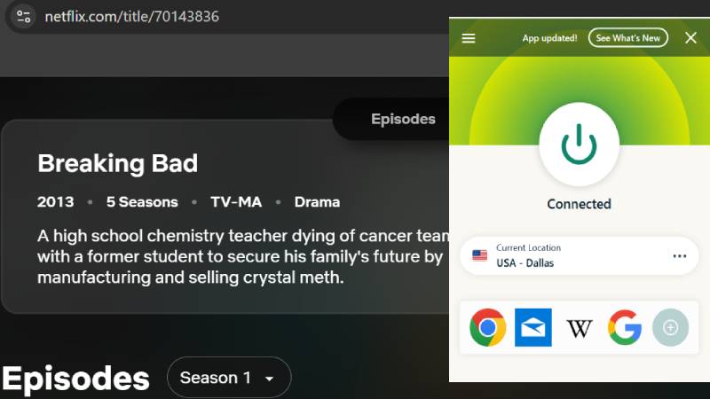 Stream Breaking Bad on Netflix with VPN